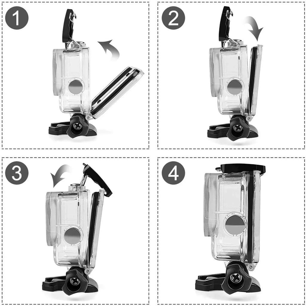 Restored GoPro  Silver Camera + Super Suit Dive Housing Case ECommerce Packaging Waterproof Digital Action Camcorder With Touch Screen 4K  Video 12MP Photos (Refurbished)