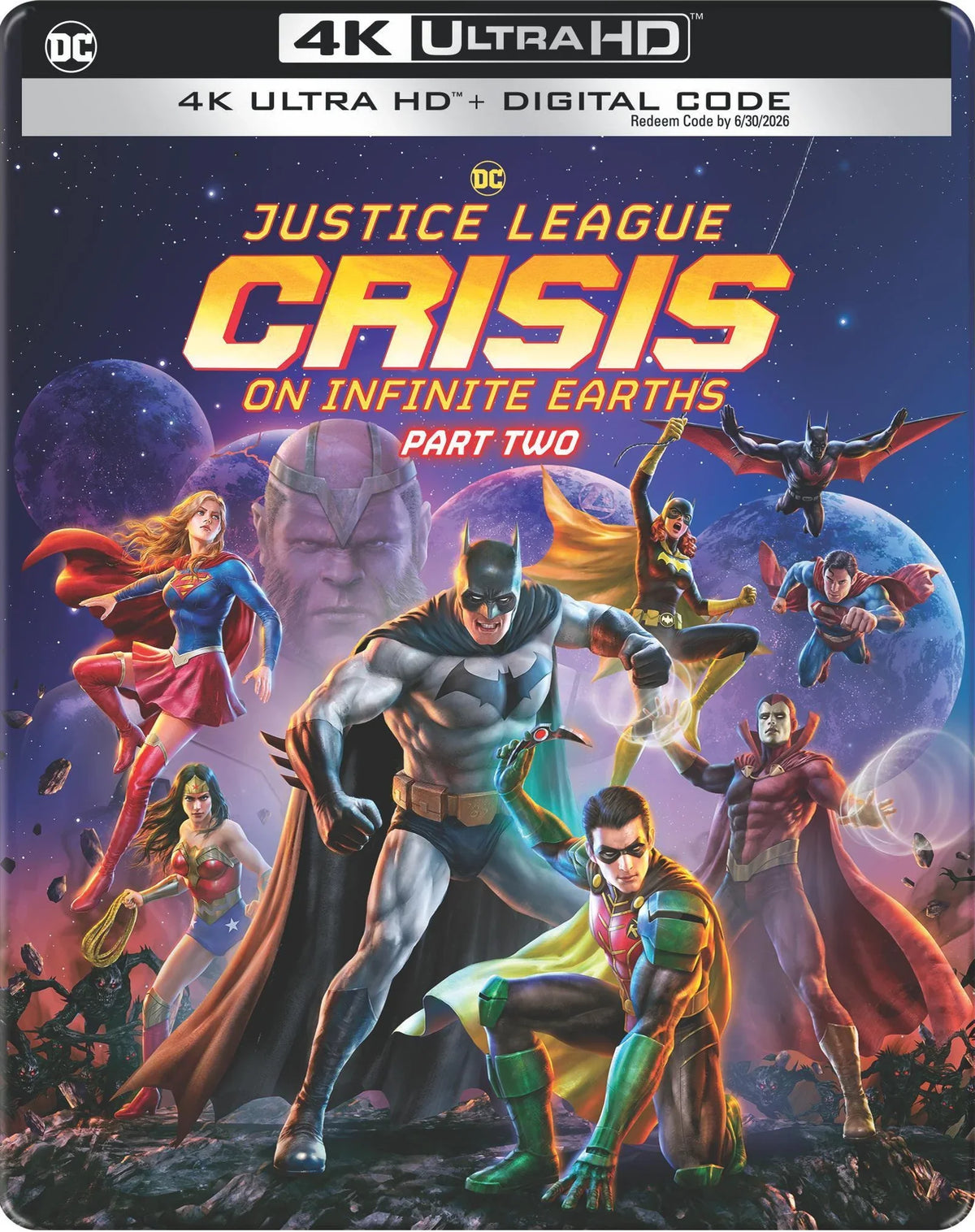 Justice League: Crisis on Infinite Earths Part Two (Limited Edition Steelbook) (4K Ultra  + Digital Copy)