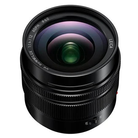 Lumix  Leica  Summilux 12mm f/1.4 Aspherical Lens for Micro Four Thirds, Black