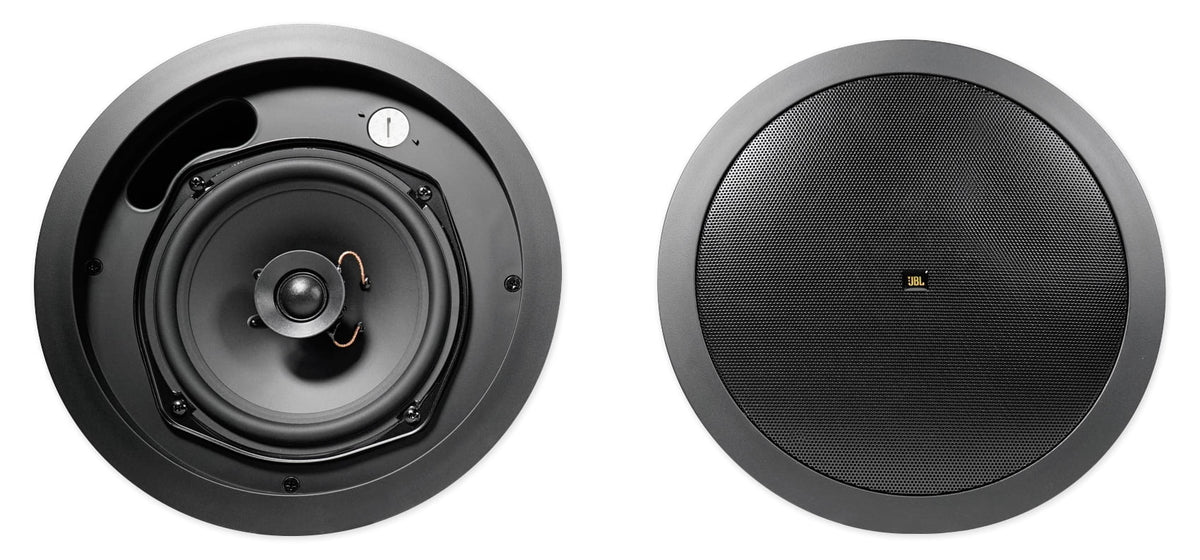 4-Zone Matrix Multi Room 70v Audio System w/ (10)  Black Ceiling Speakers
