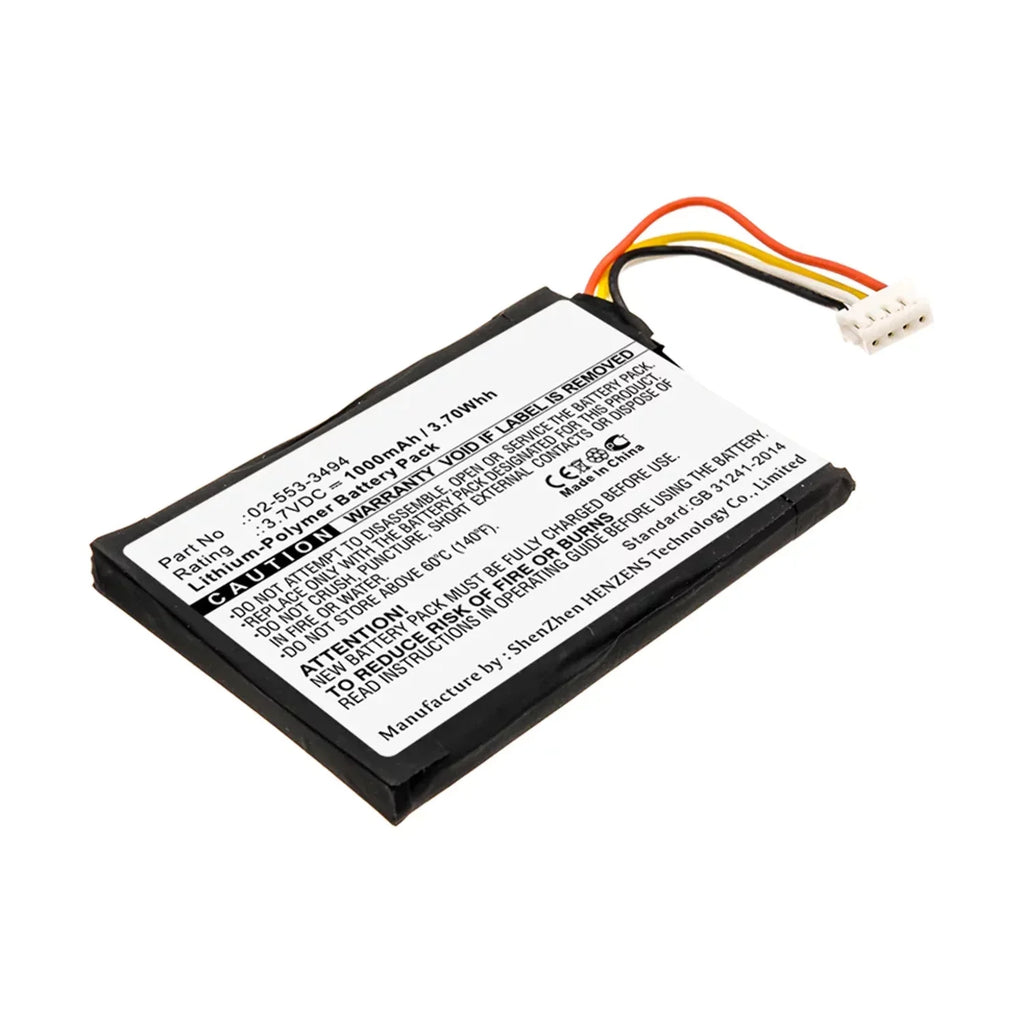 Batteries  Accessories -- Speaker Battery - Li-Pol, 3.7V, 1000mAh, Ultra High Capacity - Replacement for Harman/Kardon 02-553-3494 Battery