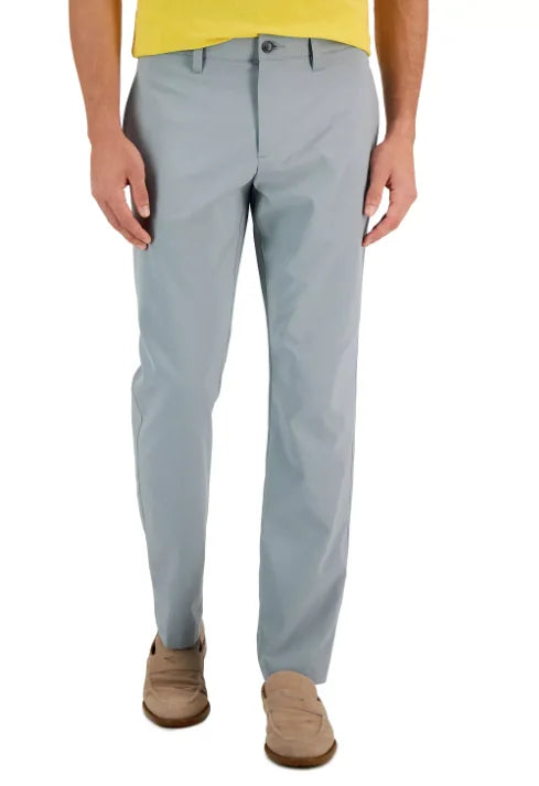 Men's Slim-Fit Solid Tech Pants Monument Grey 31 x 32