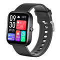 Smart Watch Blood Pressure Fitness Tracker Women Men for Android and iOS Black
