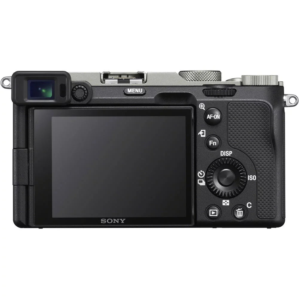 Sony a7C Mirrorless Camera (Silver) with 28-60mm Lens+24mm f/2.8  Lens +Flash- Kit