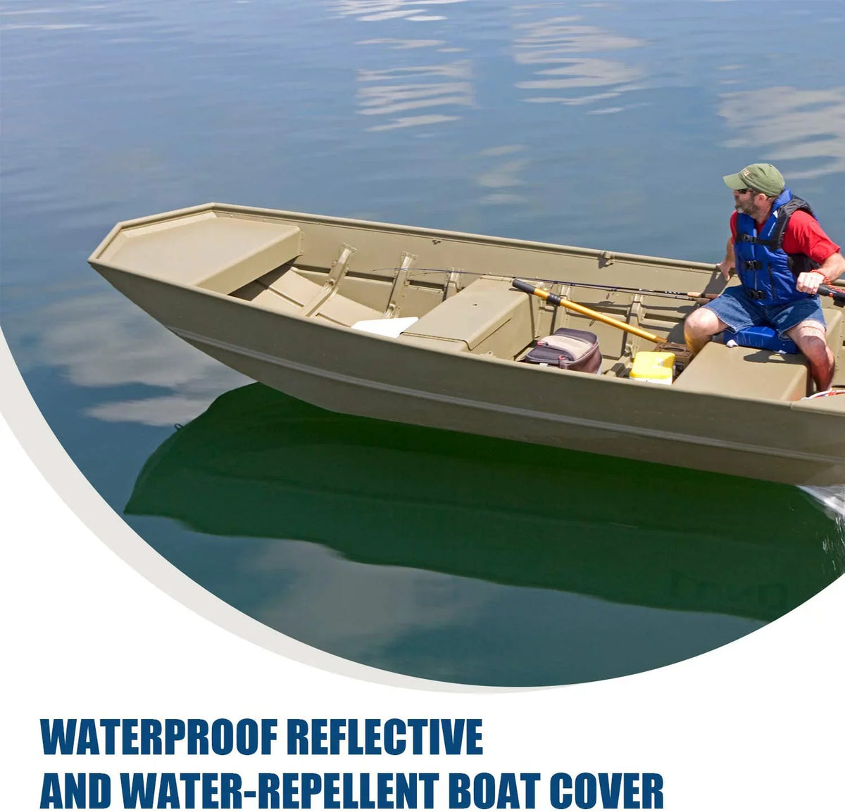 Goodsmann Jon Boat Covers Silvery Gray Water Resistant Trailerable 9921-0152-21( , 12' , 56" )