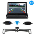 Wireless Car Portable Backup Camera Rear View  Parking System Night Vision+ 4.3 Monitor