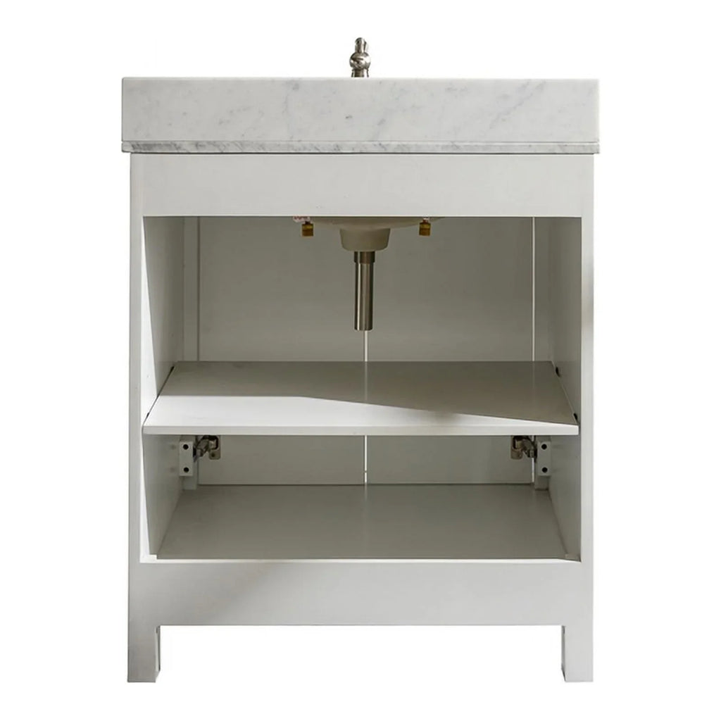Legion Furniture 30" Contemporary /Veneer Wood Sink Vanity Cabinet - White