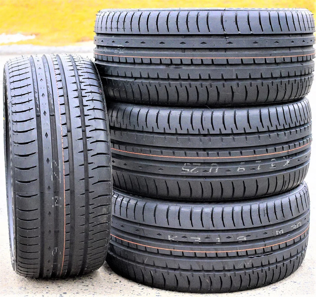 Pair of 2 () Accelera Phi 255/45ZR18 255/45R18 103Y  / High Performance Tires Fits: 2005-13 Toyota Tacoma -Runner, 2007-10 Ford Mustang Shelby