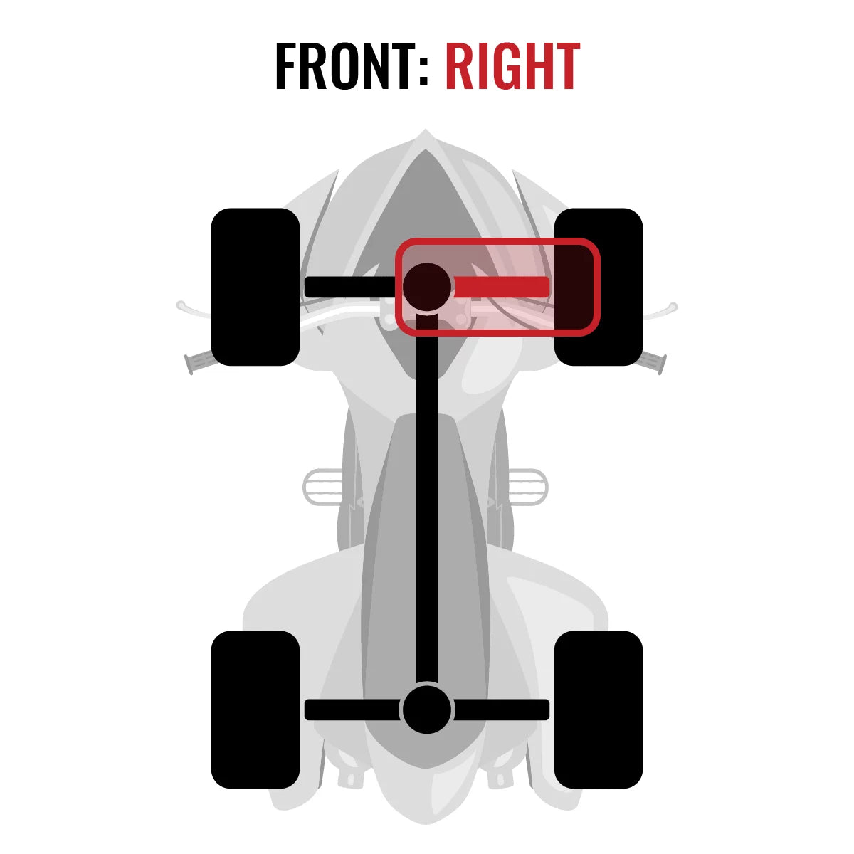 Sixity  Front Right Axle fit with Can-Am Commander 1000 2015 -  1000   4X4