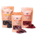 OLÉ  - Dried Chile Peppers 3 Pack Bundle (12 oz Total) - Ancho Chiles, Guajillo Chiles and Arbol Chiles - The Spicy Trio - Great For Mexican Recipes - Packaged In Resealable Bags