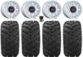Black Rhino Chamber 14" Wheels Si 30" Reptile Tires Kawasaki Mule Pro