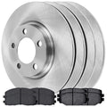 AutoShack Front and Rear Brake Rotors and Ceramic Pads Kit Replacement for 2012-2020 Dodge Grand Caravan Journey 2012-2016 Chrysler Town & Country 2013-2015 Ram / 2012  Routan 2.4L 3.6L