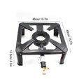 Nebublu Propane Gas Cooker - Single Cast Iron Stove for Camping , Portable and Efficient