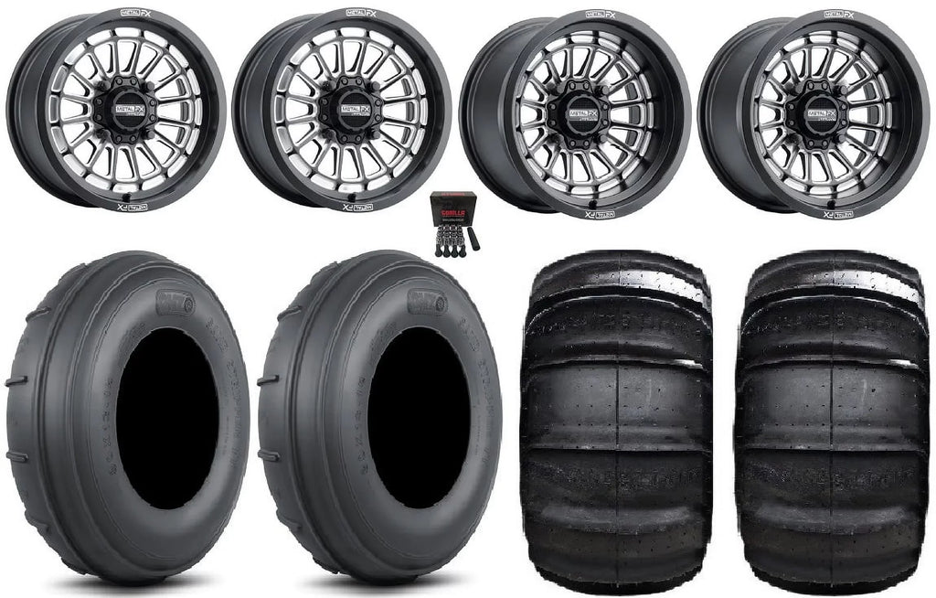 MetalFX Delta  15x7/15x10 Wheels Bk 30" Sand Stripper /  Tires Polaris   1000 /   / Ranger  900/1000