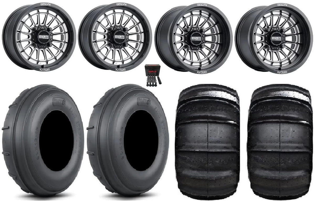 MetalFX Delta  15x7/15x10 Wheels Bk 30" Sand Stripper /  Tires Polaris   1000 /   / Ranger  900/1000
