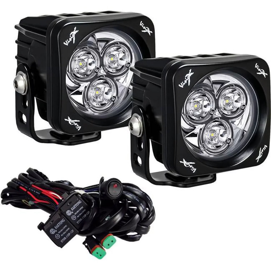 Vision  Lighting - 3.0 in. Square 3  Cannon  Lights - Pack of 2