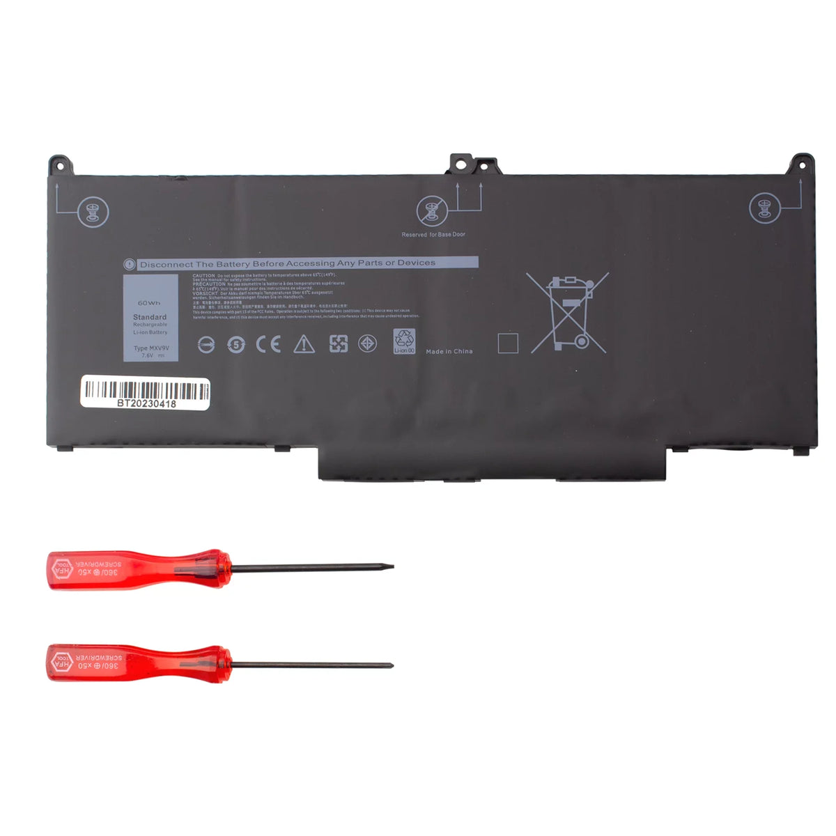 Laptop Battery for Dell Latitude 5300 5310 7300 7400 Inspiron 7300 7306 2 in 1 Black,
