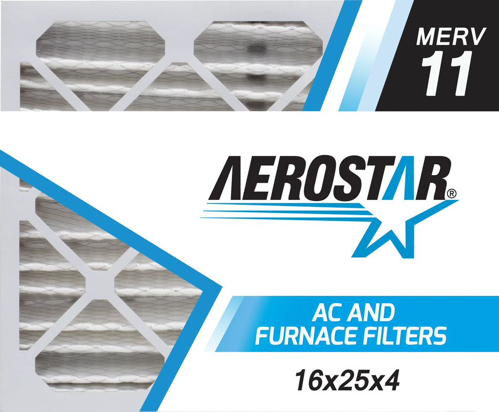 Aerostar 16x25x4   and Furnace Filter -  Merv 11, Box of 1