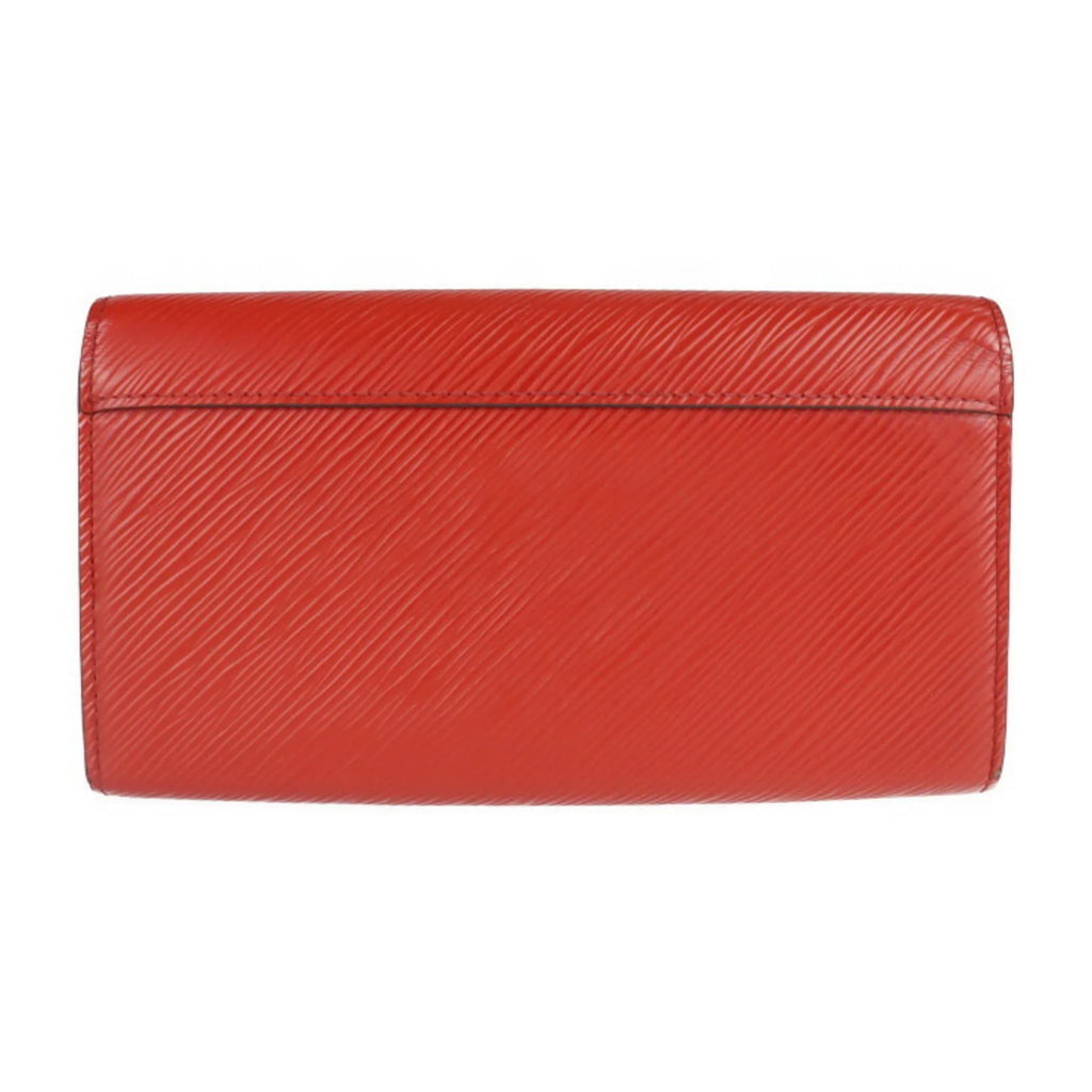 Pre-Owned   Louis Vuitton Portefeuille Twist Long Wallet  Epi Leather Coquelicot Bifold (Good)