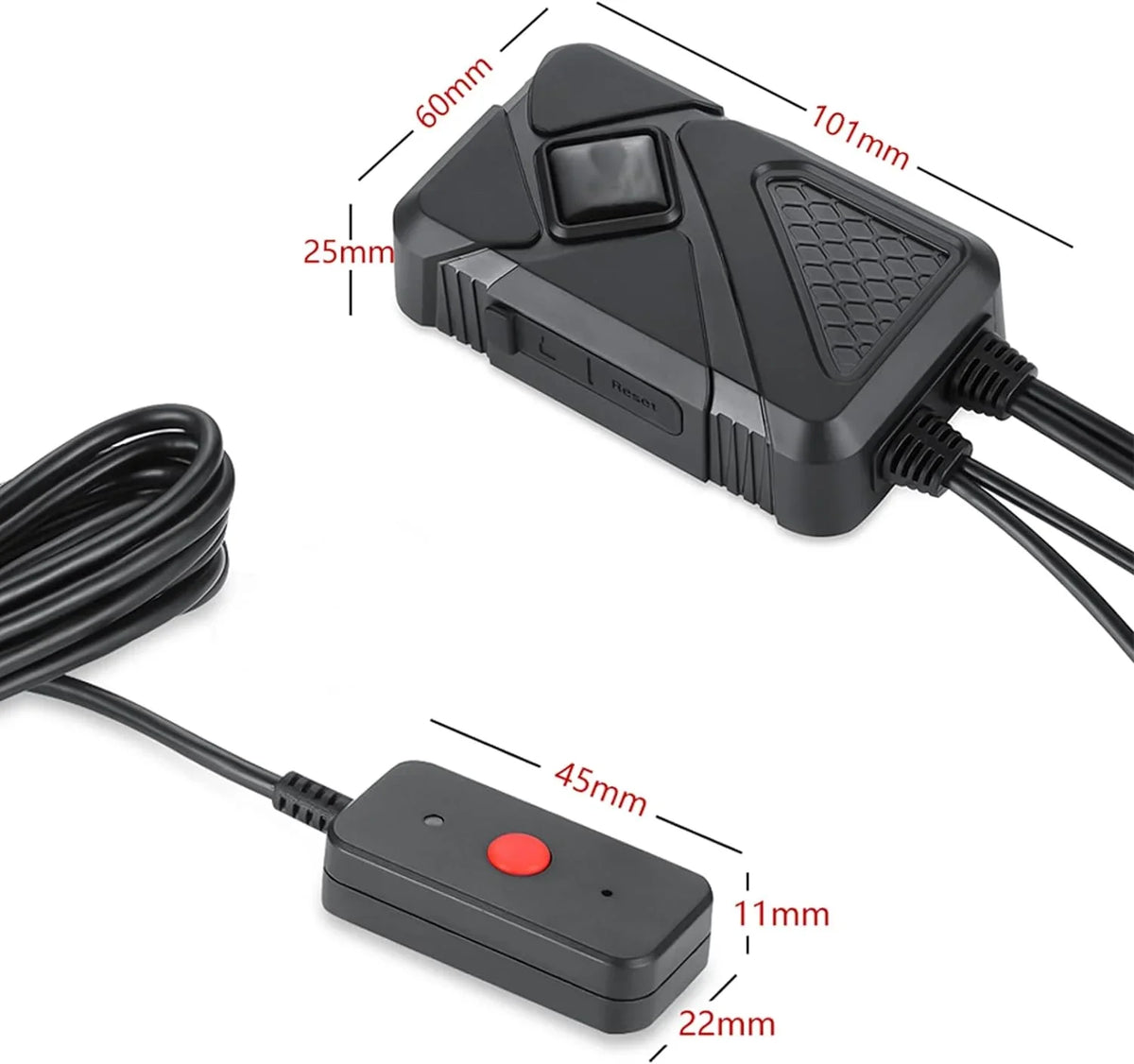 Motorcycle Camera with Recording Function Dash Cam Front and Rear 1MP  (720P)  Camera 120° Wide Angle Motorcycle Accessories 1080P+720P Video Recording (Only Support 1 Channel 1080P)