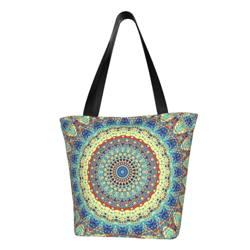 Lukts Round Mandala1 Tote Bag,Shoulder Bag Women' Hobos Handbags Large Capacity Shopping Bag