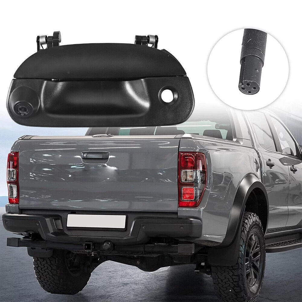 Rear View Backup Camera Kit w/ Wiring & Tailgate Handle For 97-07 Ford