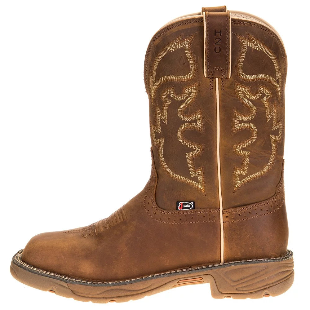 Justin Men's Stampede Rush Rustic Tan Boot