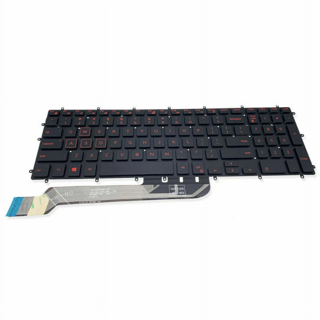 For Dell Gaming -3579 3779  15 5587 15-5587 Keyboard Backlit Red Characters