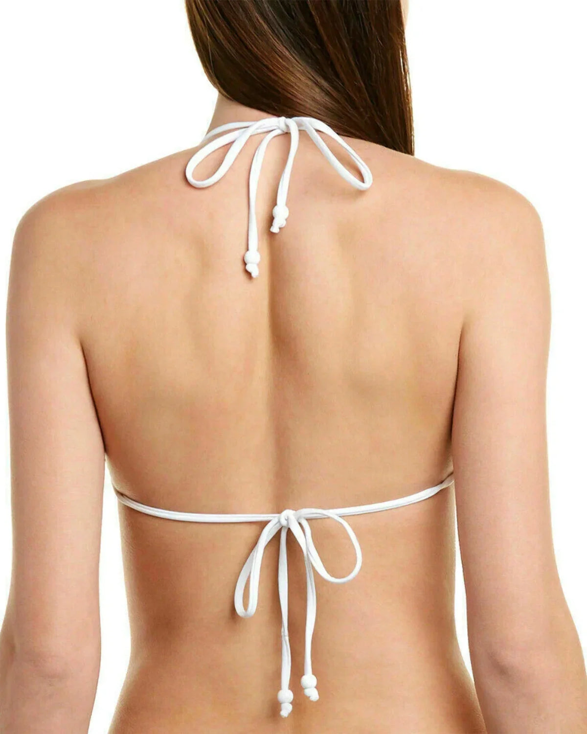 Shoshanna Womens Striped Halter Swim Top Separates White
