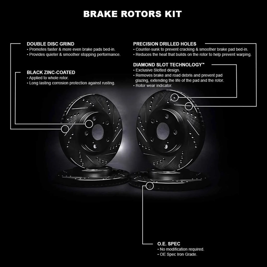 Concepts Whpn2 42005  Concepts Brake Rotor / Black Fits select: 2014-2022  , 2015-2017  200