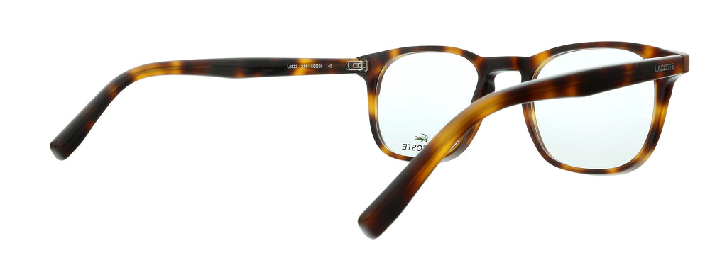 Lacoste  214 Havana Modified Rectangle Eyeglasses for mens