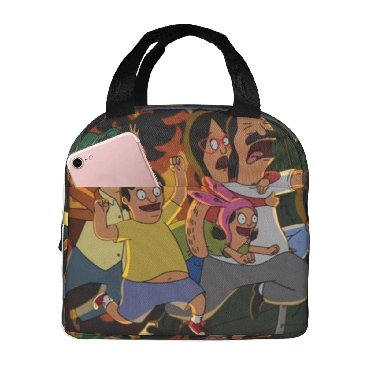 Adventure Bob's Burgers Portable Lunch Bag For Adult And Kids Reusable Lunch Box Insulated Thermal Cooler Bento Bag For School Picnic Office