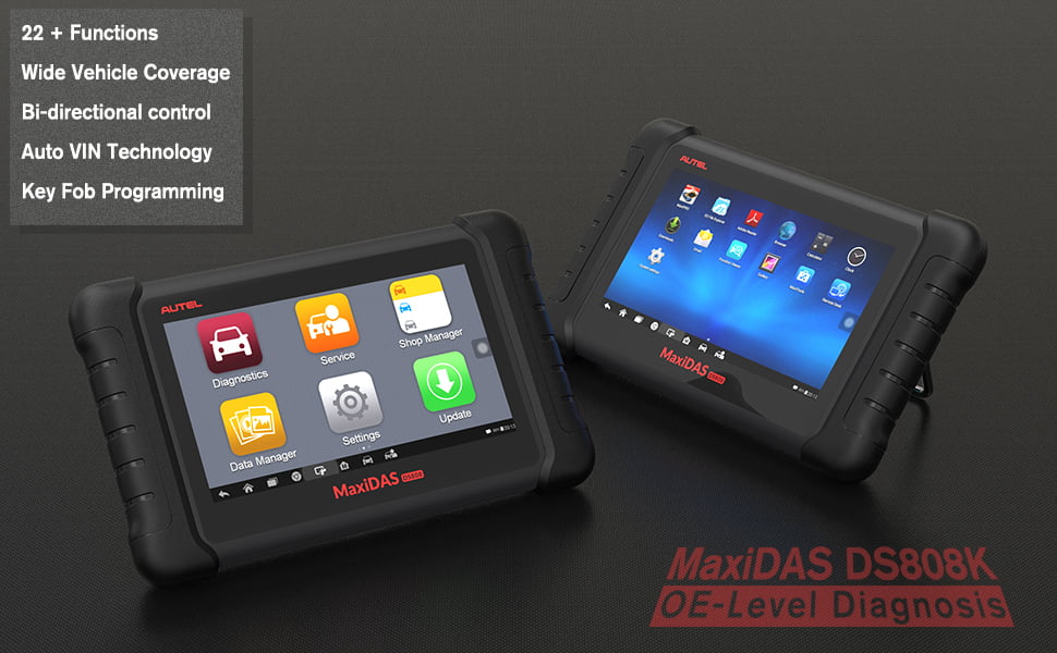 Autel Scanner MaxiDAS  Auto Diagnostic Scan Tool, Upgrade of  ,Same as , Bi-directional Control