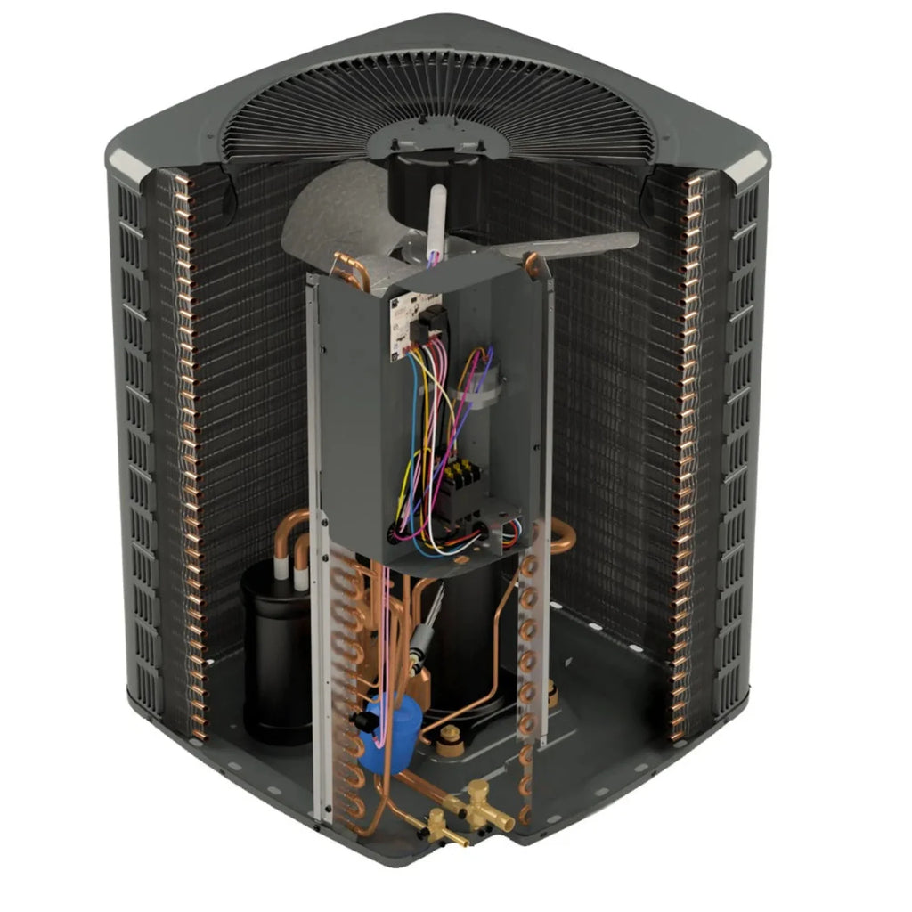 2 Ton 14.5  Goodman Heat Pump  and 96%  60,000  Gas Furnace  Upflow System with Coil