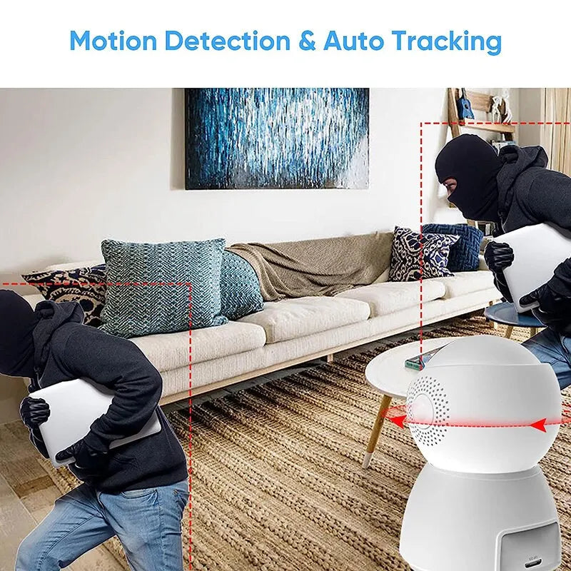 Camera   Security Protector Surveillance Wireless Camera Smart Auto Tracking Baby Monitor with Google Alexa