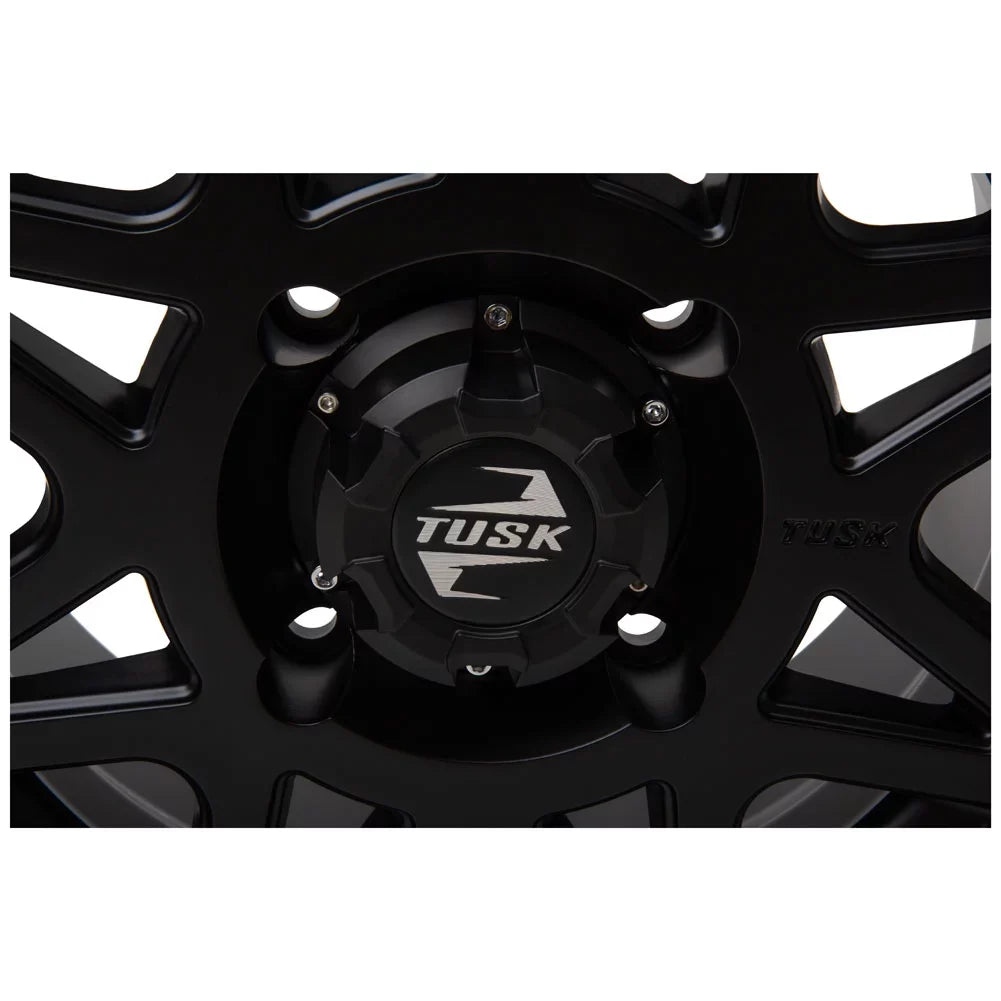 4/156 Tusk Tintic Wheel 14x7 4.0 + 3.0 Matte Black For Yamaha Wolverine  2 1000 Sport 2022