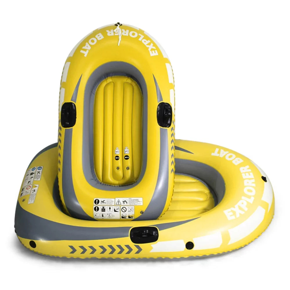Arealer Inflatable Boat Fishing Boat for 1 Adult & 1 Child Summer Fun Boat Canoe Kayak