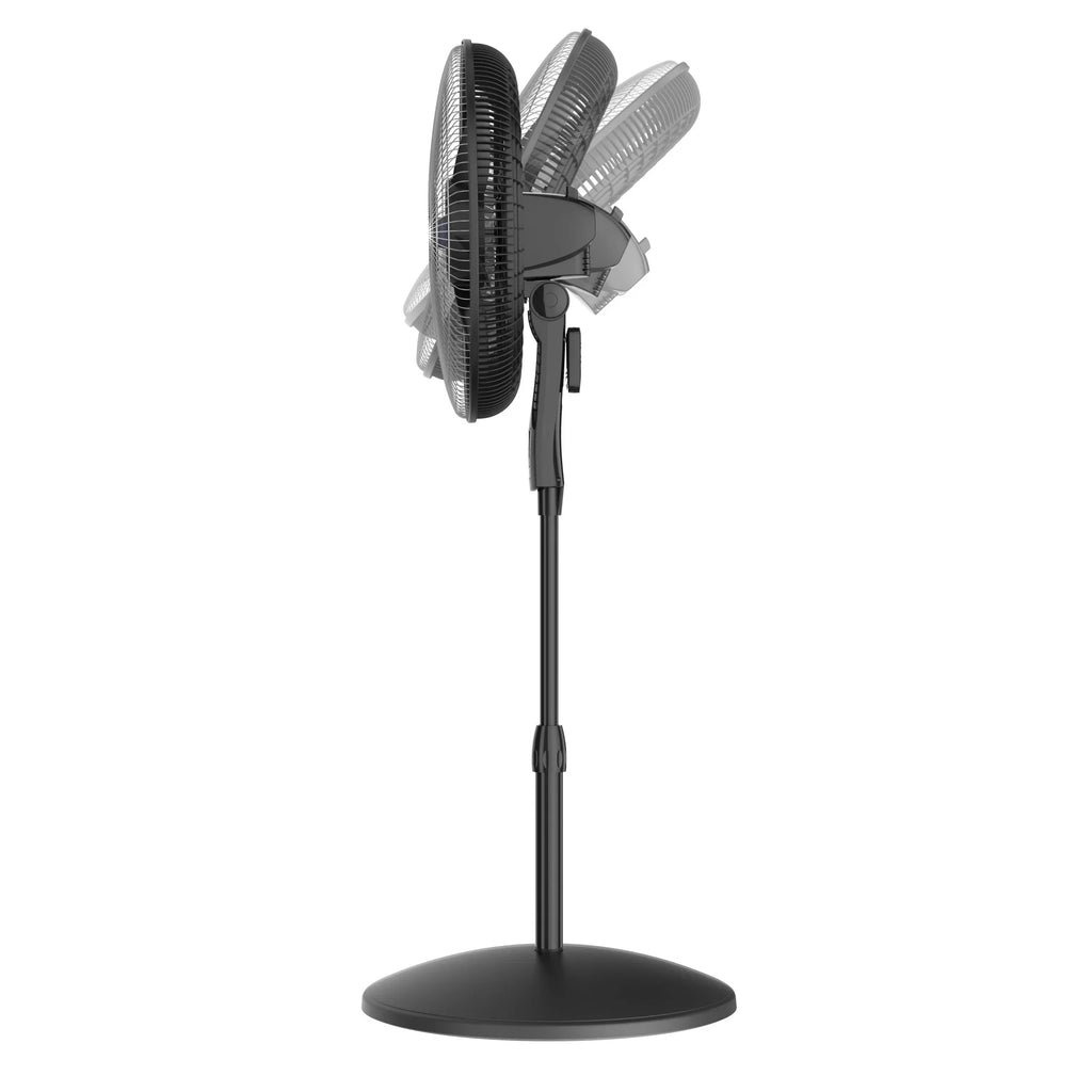 Lasko Cyclone Max 18" 4-Speed Large Room Pedestal Fan with Remote, 53" , Black, , New