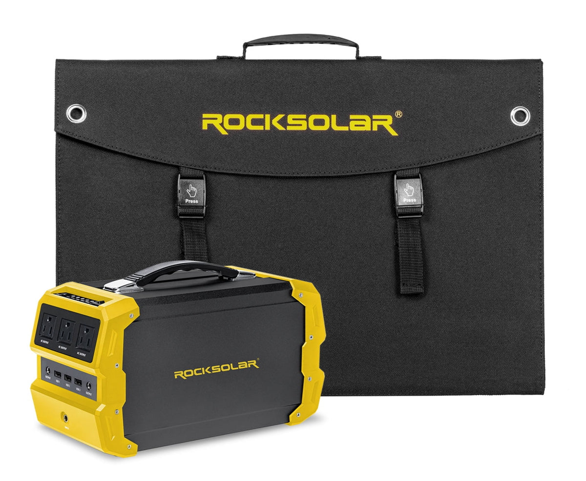 Nomad 400W Portable Power Station with a 60W Foldable Solar Panel Solar Generator Kit