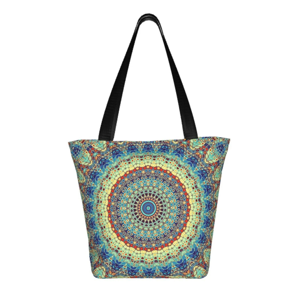 Lukts Round Mandala1 Tote Bag,Shoulder Bag Women' Hobos Handbags Large Capacity Shopping Bag