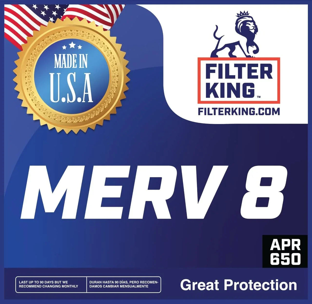 Filter King 14x28x0.5a Air Filter | 4- |  8  Pleated / Furnace Filters |    | Actual Size: 14 x 28 x 0.5"