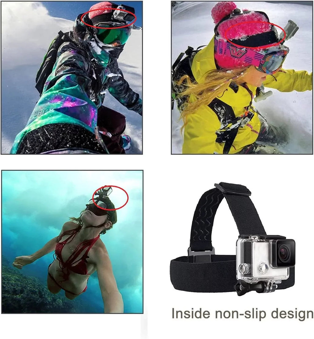 Action Camera Head Mount Strap Wearing Head Belt Compatible with Gopro Hero 11 10 9 8 7 6 5//Dragon