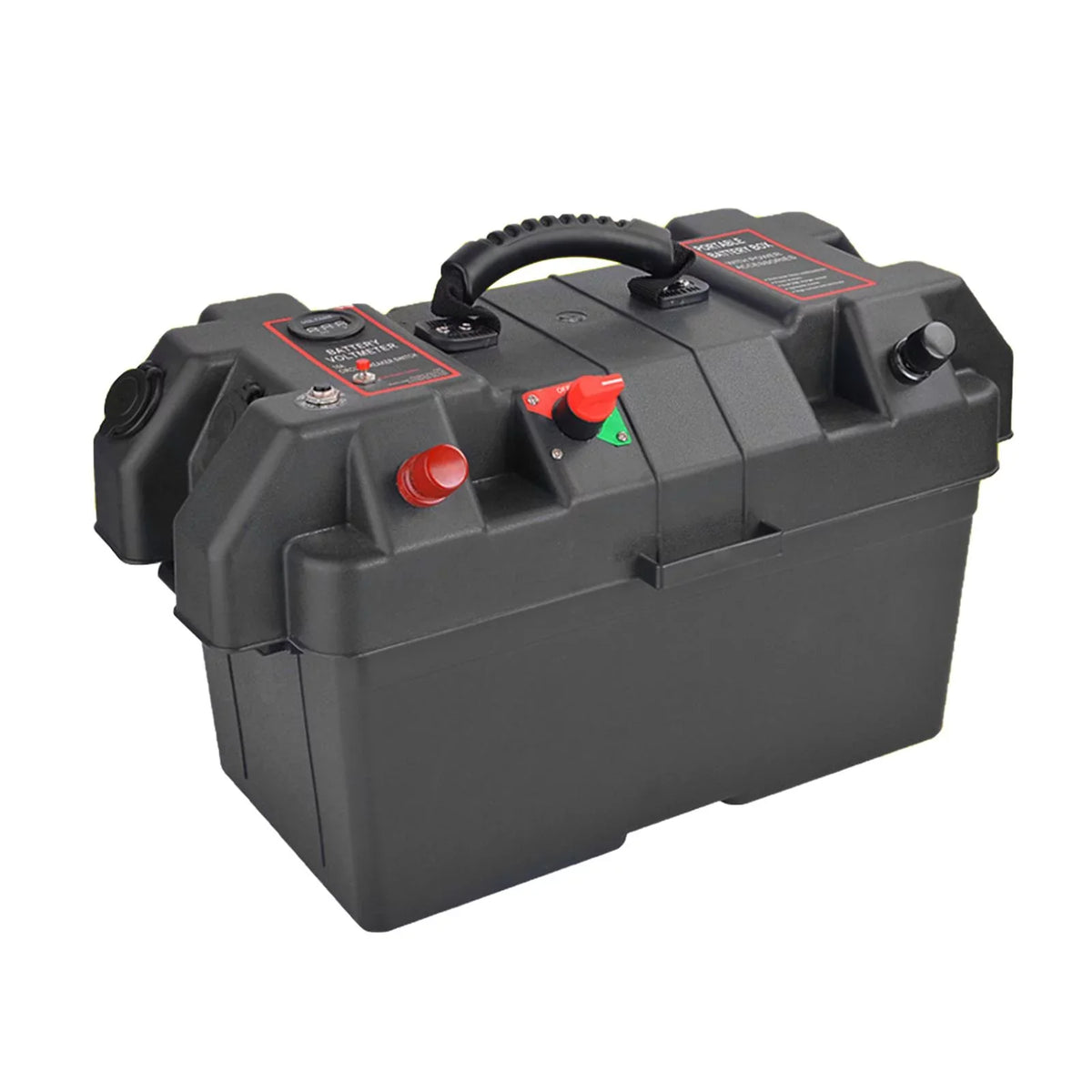 Battery Box Trolling Motor Battery Box Waterproof Dual  Ports Motor Battery Box Batteries Carrier for   Car Trailer Travel