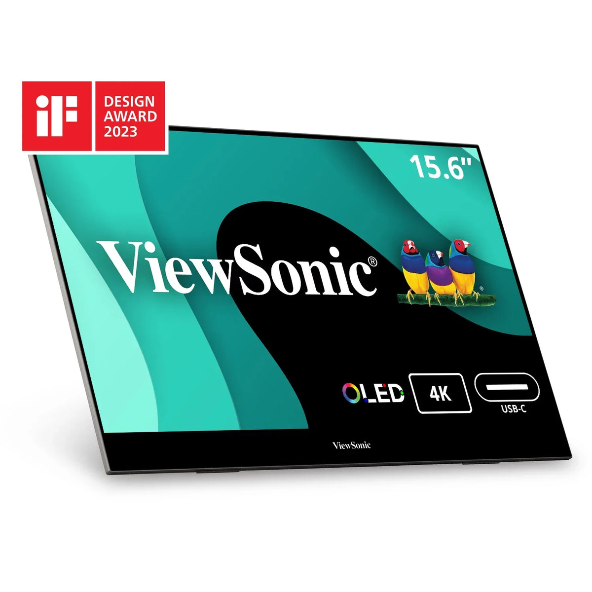 ViewSonic -4K- 15.6 Inch 4K  Portable  Monitor with 2 Way Powered 60W  , Mini , Dual Speakers, and Built in Stand with Smart Cover