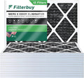 Filterbuy 20x24x1  8 Odor Eliminator Pleated   Furnace Air Filters with Activated Carbon (12-Pack)