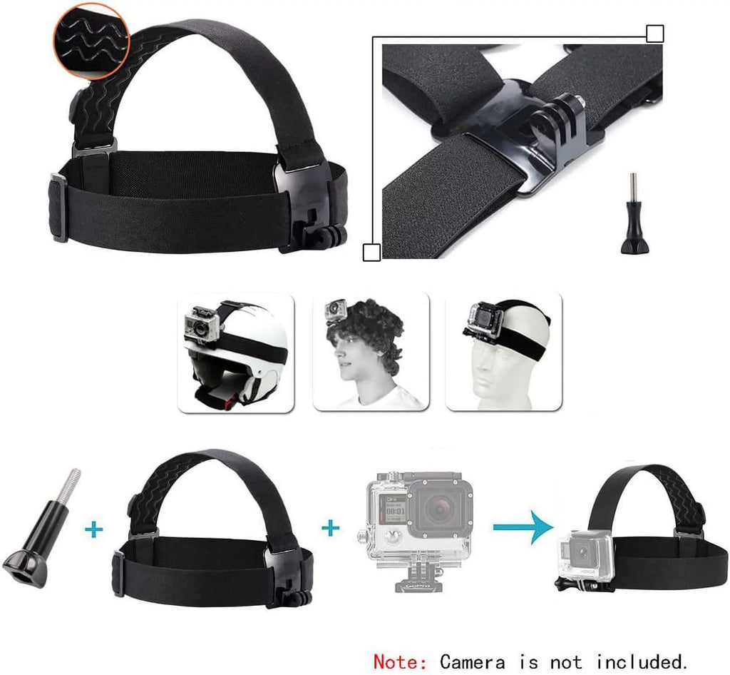 Action Camera Head Mount Strap Wearing Head Belt Compatible with Gopro Hero 11 10 9 8 7 6 5//Dragon