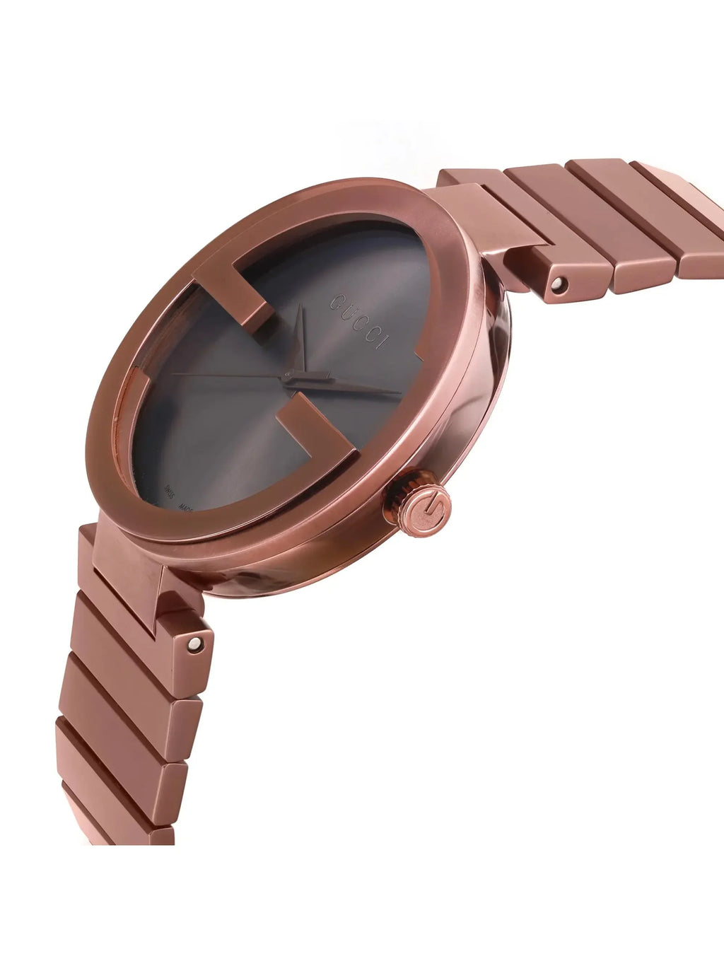 New Gucci Interlocking   42mm Steel Brown Dial Men Quartz Watch