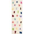 Kids Ryker Alphabet Runner Rug, Ivory/Multi, 2'3" x 7'