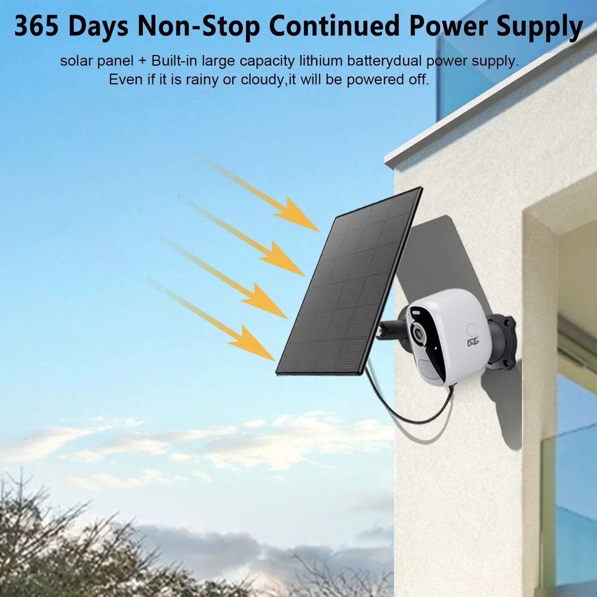 Solar Camera Outdoor Wireless: Magnetic WiFi 4MP Security Camera Battery Powered / Motion Detection Two-Way Talk Spotlight Siren Alarm  Waterproof Cloud/ Storage
