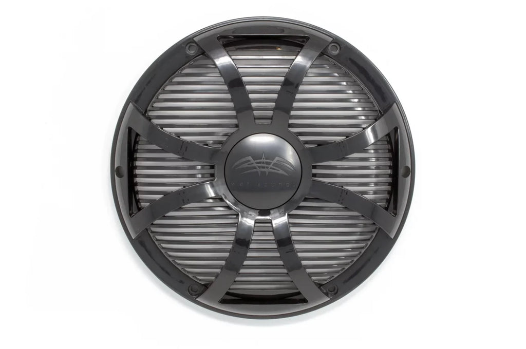 Two Wet Sounds Revo 10" Subwoofers & Grills - Black Subwoofers & Black Closed Face  Grills - 4 Ohm